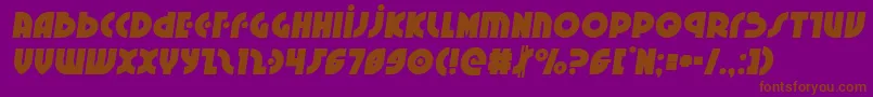 Neuralnomiconsemital Font – Brown Fonts on Purple Background