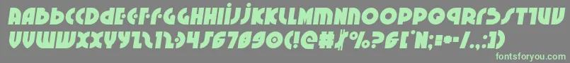 Neuralnomiconsemital Font – Green Fonts on Gray Background