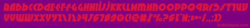 Neuralnomiconsemital-Schriftart – Rote Schriften auf violettem Hintergrund