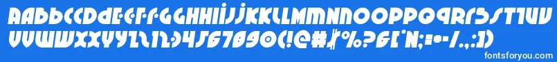 Neuralnomiconsemital Font – White Fonts on Blue Background