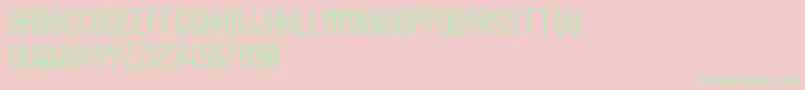 TeamCaptain Font – Green Fonts on Pink Background