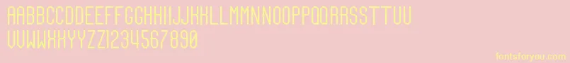 TeamCaptain Font – Yellow Fonts on Pink Background