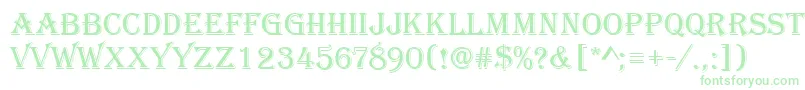 AlgerianRA-Schriftart – Grüne Schriften