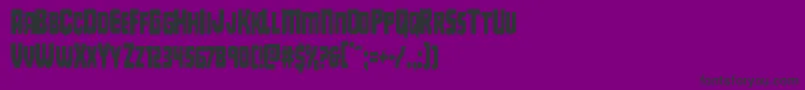 Шрифт Deathbloodcond – чёрные шрифты на фиолетовом фоне