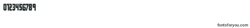 Deathbloodcond-Schriftart – Schriften für Zahlen und Nummern