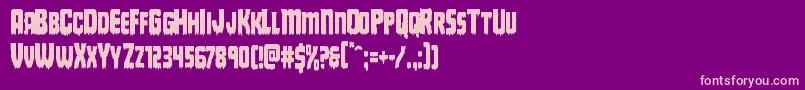 Deathbloodcond Font – Pink Fonts on Purple Background