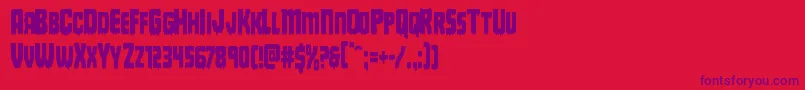 Deathbloodcond Font – Purple Fonts on Red Background