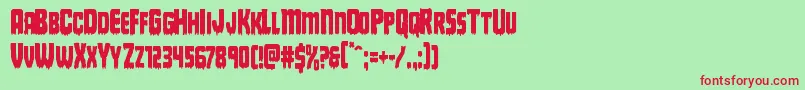 Deathbloodcond Font – Red Fonts on Green Background