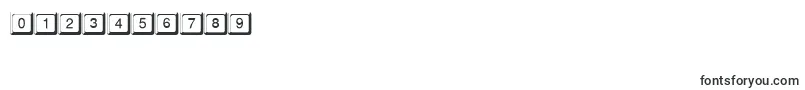 KeypressdbNormal Font – Fonts for Numbers and Digits