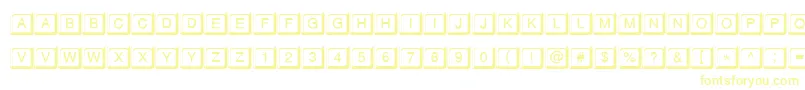 KeypressdbNormal Font – Yellow Fonts on White Background
