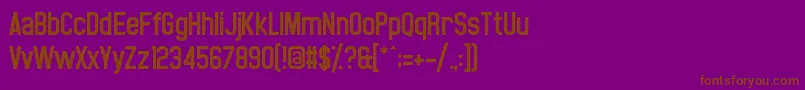 Noasarck Font – Brown Fonts on Purple Background