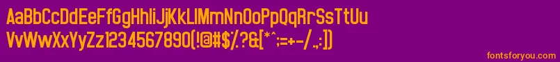 Шрифт Noasarck – оранжевые шрифты на фиолетовом фоне