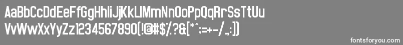 Noasarck Font – White Fonts on Gray Background