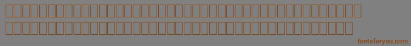 Czcionka WpIconicsymbolsb – brązowe czcionki na szarym tle
