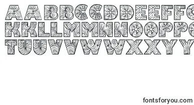 FonixDemo font – wooden Fonts