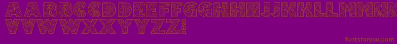 FonixDemo Font – Brown Fonts on Purple Background