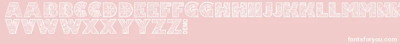 FonixDemo Font – White Fonts on Pink Background