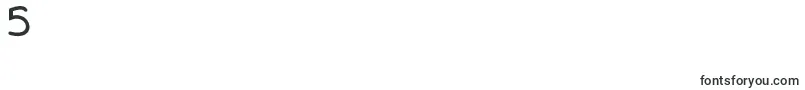 フォントJombloNgenesBold – フォント数字5