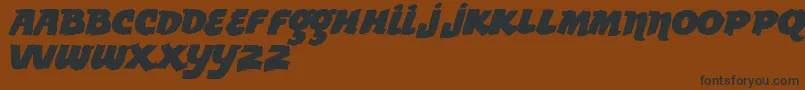 Vtkslemondrop Font – Black Fonts on Brown Background