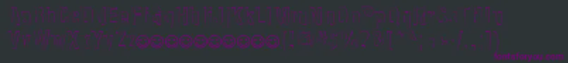 NewsideFpOutlineAlternate Font – Purple Fonts on Black Background