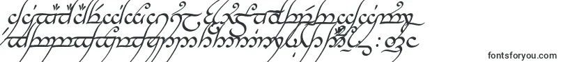 Tngani-fontti – Kursiiviset fontit