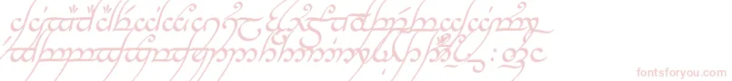 Tngani Font – Pink Fonts on White Background