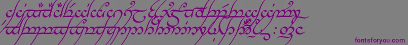 Tngani Font – Purple Fonts on Gray Background