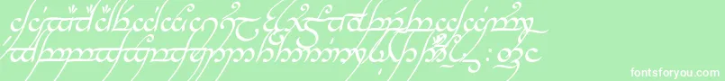 Tngani Font – White Fonts on Green Background