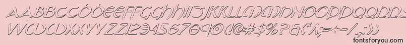 Tristramsi Font – Black Fonts on Pink Background