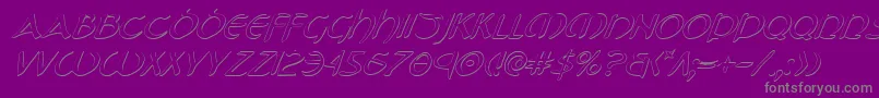 Tristramsi Font – Gray Fonts on Purple Background