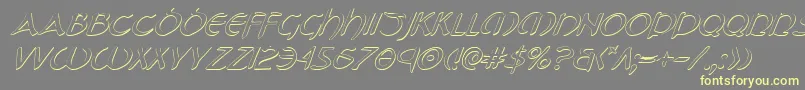 Tristramsi Font – Yellow Fonts on Gray Background