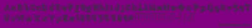 Skylab Font – Black Fonts on Purple Background