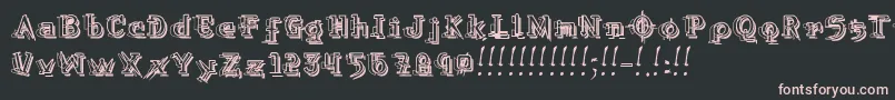 Skylab Font – Pink Fonts on Black Background