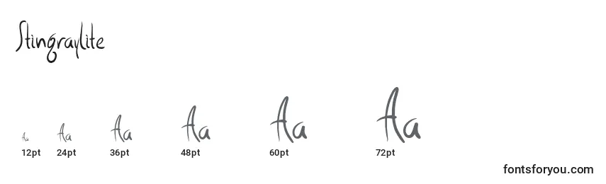 StingrayLite Font Sizes
