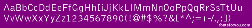 BellGothicLight Font – White Fonts on Purple Background