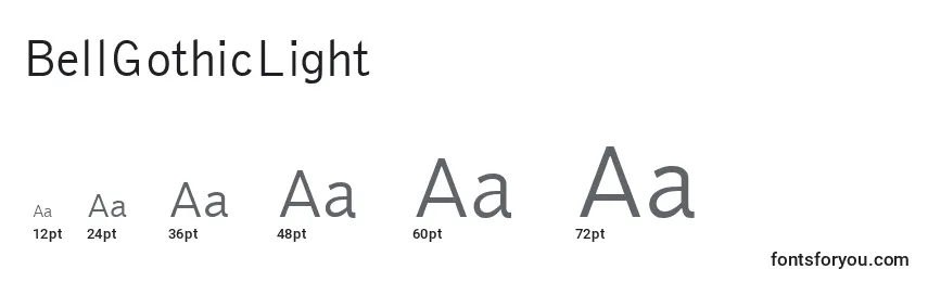 BellGothicLight Font Sizes