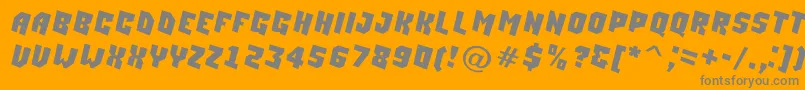 More about ASimplerfnt Font ASimplerfnt Font – Gray Fonts on Orange Background