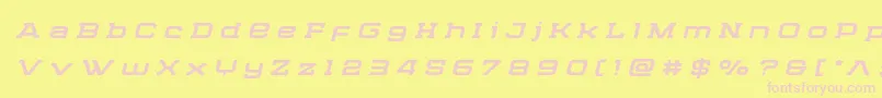 Cydoniacenturytitleital Font – Pink Fonts on Yellow Background