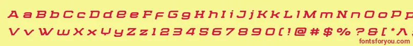 Cydoniacenturytitleital Font – Red Fonts on Yellow Background