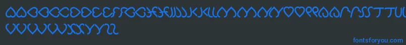 Celeste Font – Blue Fonts on Black Background