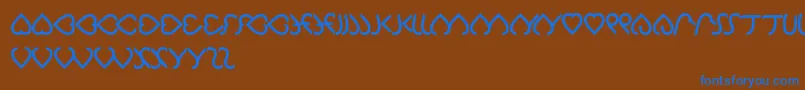 Celeste Font – Blue Fonts on Brown Background