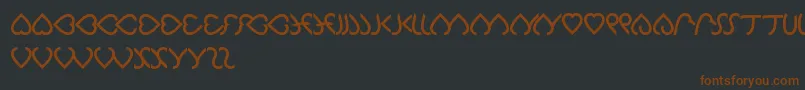 Celeste Font – Brown Fonts on Black Background