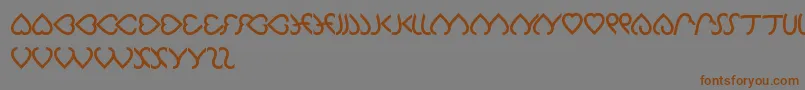 Celeste Font – Brown Fonts on Gray Background