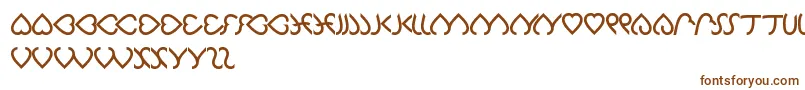 Шрифт Celeste – коричневые шрифты на белом фоне