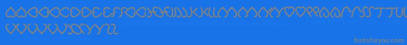 Celeste Font – Gray Fonts on Blue Background