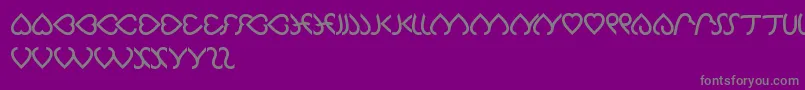Celeste-Schriftart – Graue Schriften auf violettem Hintergrund