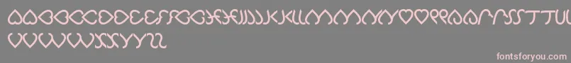 Celeste Font – Pink Fonts on Gray Background
