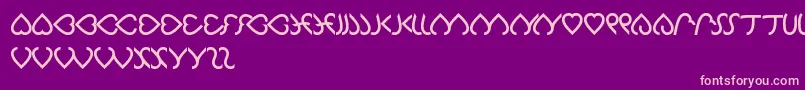 Celeste-fontti – vaaleanpunaiset fontit violetilla taustalla