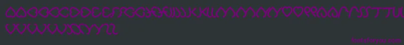 Celeste Font – Purple Fonts on Black Background