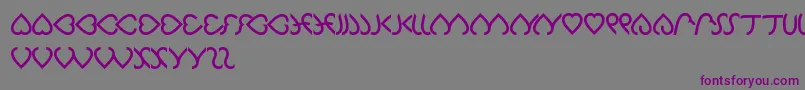 Celeste Font – Purple Fonts on Gray Background